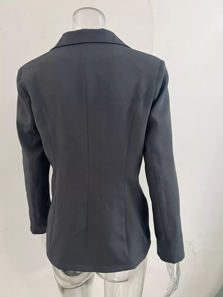 Look con blazer casual mujer slim fit y vaqueros - Esencia Mujer