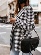 blazer doble botonadura pata de gallo mujer vista lateral