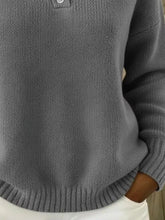 Jersey de hombros caídos con botones talla grande - Vista frontal