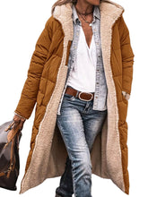 Abrigo Largo con Capucha Sherpa Tallas Grandes - vista frontal