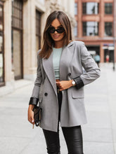 Blazer de cuello solapa manga larga - Look completo