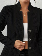 blazer de punto con botones mujer en color negro