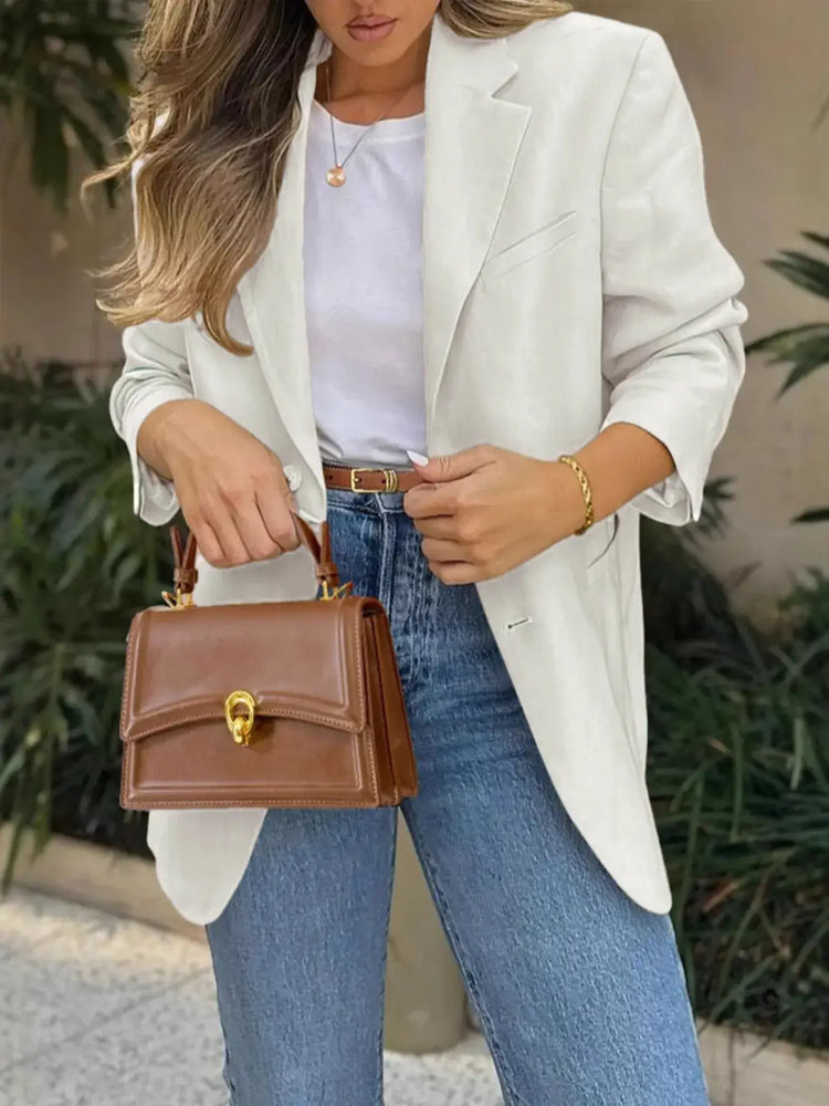 Look con blazer manga larga mujer y pantalón - Esencia Mujer