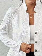 blazer de punto con botones mujer vista frontal