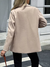 Blazer de cuello solapa con botones - Vista trasera