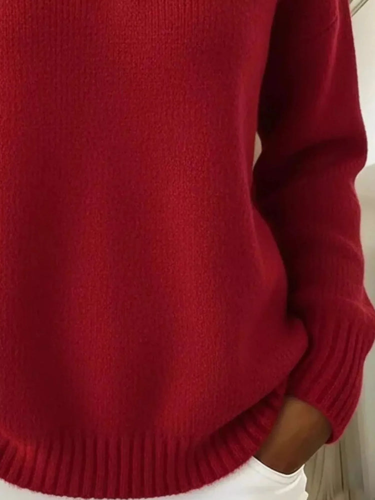 Jersey de hombros caídos con botones talla grande - Vista frontal