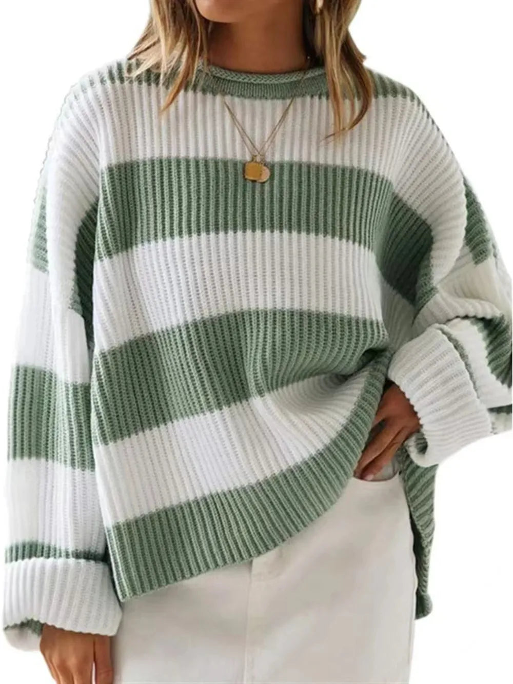 	Jersey cuello redondo mujer tejido suave - Esencia Mujer