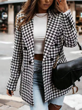 blazer doble botonadura pata de gallo mujer vista frontal