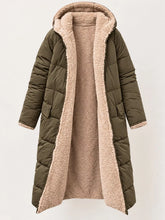 Abrigo Largo con Capucha Sherpa Tallas Grandes - vista frontal
