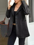 Blazer de cuello solapa con botones - Vista frontal