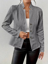 blazer de punto con botones mujer look completo