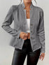 blazer de punto con botones mujer look completo