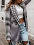 blazer doble botonadura pata de gallo mujer look completo