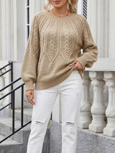Jersey de cuello redondo con punto trenzado - Look completo
