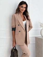 Blazer de cuello solapa manga larga - Look completo