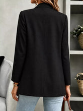 blazer abierto manga larga mujer vista trasera