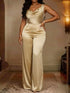Mono de pierna ancha con cuello halter