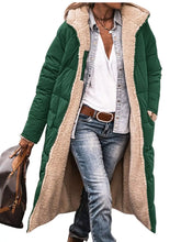 Abrigo Largo con Capucha Sherpa Tallas Grandes - vista frontal