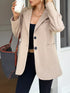 Blazer de cuello solapa con botones - Vista frontal