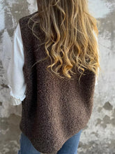 Chaleco Abrigo Sherpa con Botones Tallas Grandes - vista trasera