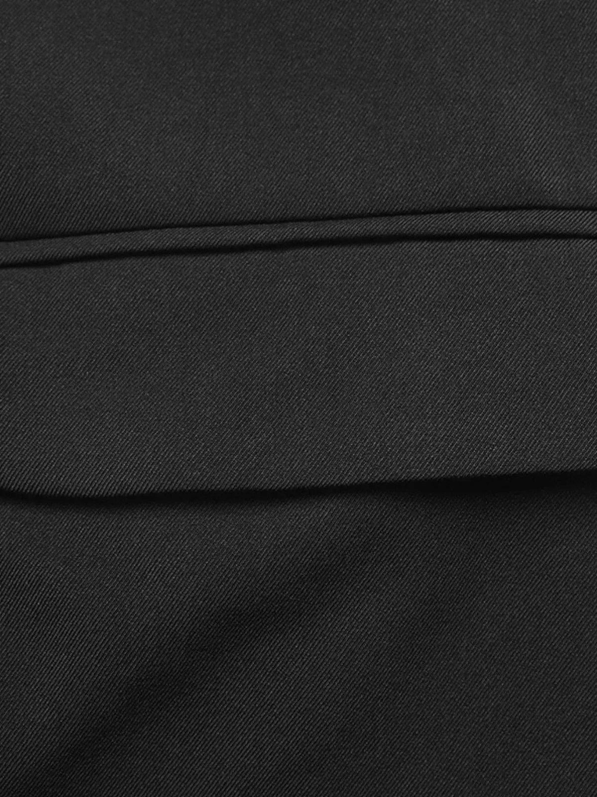 vBlazer de cuello a rayas manga larga efecto dos piezas - Textura tela frontal