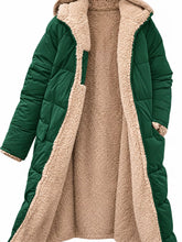 Abrigo Largo con Capucha Sherpa Tallas Grandes - vista frontal