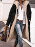 Abrigo Largo con Capucha Sherpa Tallas Grandes - vista frontal
