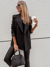 Blazer de cuello solapa manga larga - Look completo