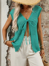 Top de punto calado escote en v - Look completo